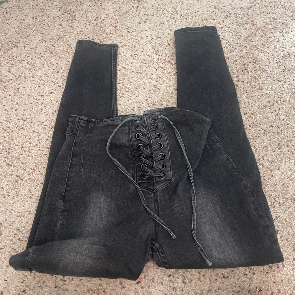 Free people lace up jeans